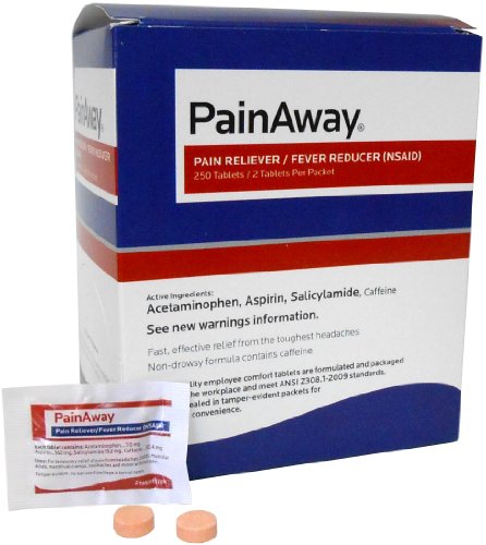 Pain Away® Individually Packaged Pain Reliever/Fever Reducer (250/Box)