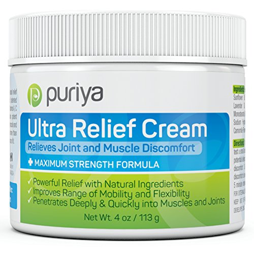 Powerful Pain Relief Cream for Arthritis. Proven Joint Back Knee Neck Shoulder Pain Reliever. Effective for Carpal Tunnel, Tennis Elbow, Tendonitis, Muscle Chronic Pain. Patented Natural Ingredients