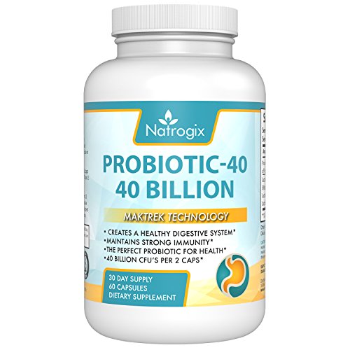 40 Billion CFUs Organism Viable Probiotics - 60 Capsules- Digestive Aids with Multiple Strains of Probiotics, Digestive Health Support, Immune System Booster (60 Capsules)