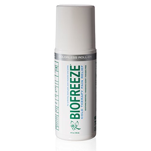 Biofreeze Pain Relief Gel for Arthritis, 3 oz. Roll-on Topical Analgesic, Fast Acting and Long Lasting Cooling Pain Reliever Cream for Muscle Pain, Joint Pain, Back Pain,Colorless Formula