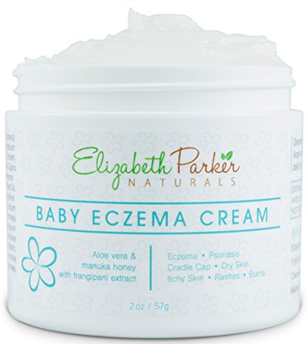 Organic Baby Eczema Cream for Face and Body, Great for Sensitive Skin - Instant Itch Relief - Heal Naturally with Coconut Oil, Manuka Honey and Shea Butter - 2 Ounce