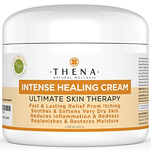 Skin Healing Cream For Eczema Psoriasis Treatment, Best Natural Moisturizer For Body Dry Itchy Irritated Cracked Skin, Anti Itch Relief Therapy Lotion Relieve Atopic Dermatitis Rashes Rosacea Shingles