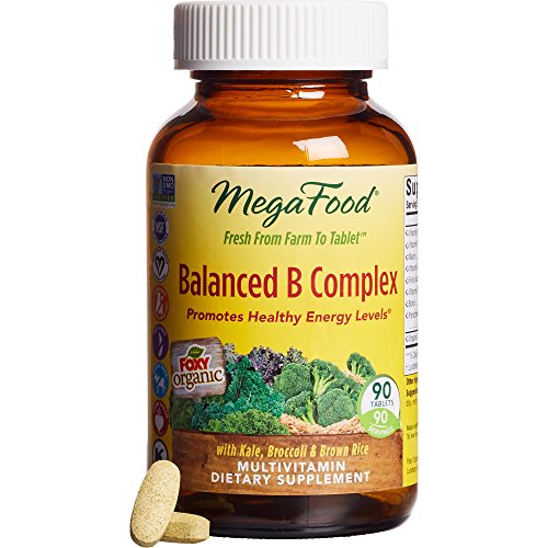 MegaFood - Balanced B Complex, Promotes Energy & Health of the Nervous System, 90 Tablets (FFP)