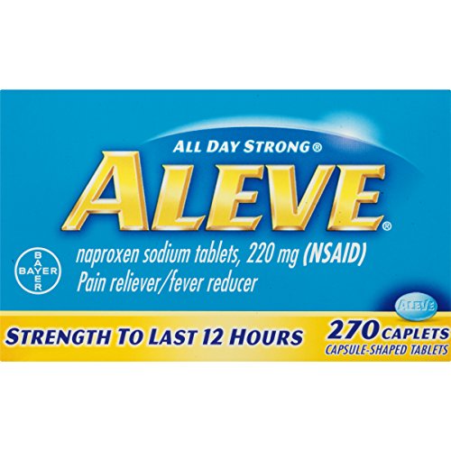 Aleve Caplets with Naproxen Sodium, 220mg Pain Reliever / Fever Reducer, 270 Count