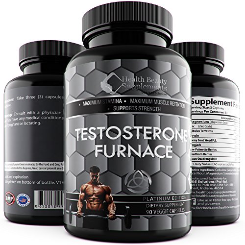 * ANABOLIC TESTOSTERONE FURNACE * SUPER Strength Testo Booster - Hormone Boost - Rock Hard Lean Muscle Mass Growth – Estrogen Blocker – Sexual Libido Performance Enhancer Pills