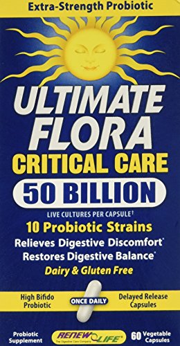 Ultimate Flora Critical Care 50 Billion By Renew Life, 60 Caps, 2 pack