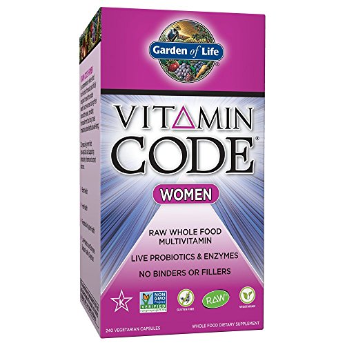 Garden of Life Multivitamin for Women - Vitamin Code Women's Raw Whole Food Vitamin Supplement with Probiotics, Vegetarian, 240 Capsules