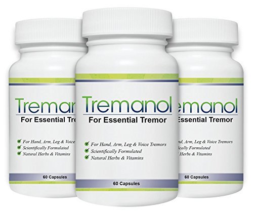 Tremanol – Pack of 3 - Natural Aid for Essential Tremor - Provides Relief for Shaky Hands, Arm, Leg, & Voice Tremors