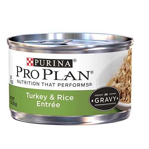 Purina Pro Plan Wet Cat Food, Savor, Adult Turkey and Rice Entre, 3-Ounce Can, Pack of  24