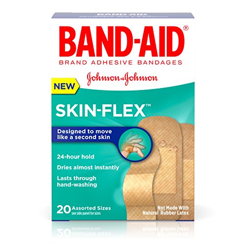 Band-Aid Brand Adhesive Bandages Skin-Flex Assorted 20 Count