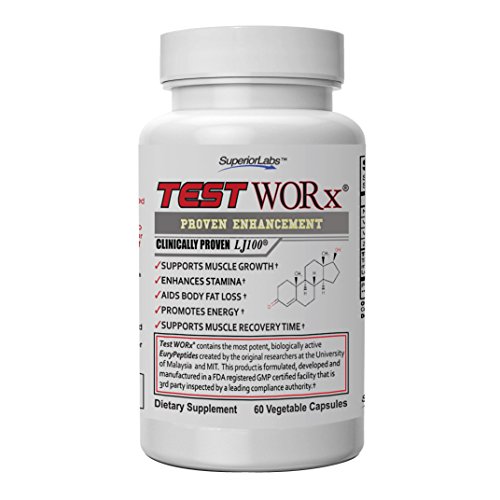 Superior Labs Test Worx Testosterone Booster Supplement (60 Capsules)