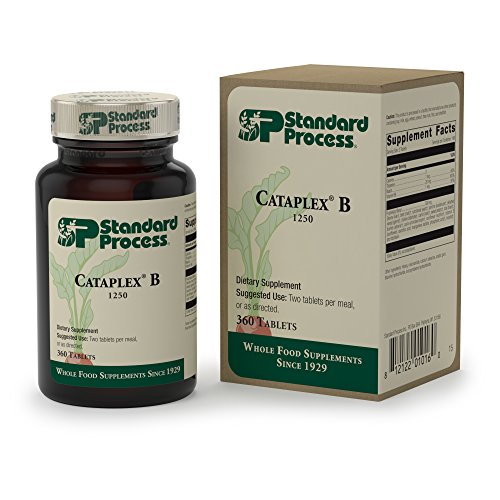 Standard Process - Cataplex B - Niacin, Thiamin, Vitamin B6, B-Vitamin Supplement, Supports Metabolic, Cardiovascular, Healthy Cholesterol Levels, and Nervous System Health - 360 Tablets