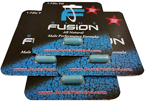 Bluefusion all Natural Testosterone Booster and Male Enhancement Pill for Sexual Pleasure and Male Enchantment ( 4 Blister Packs)
