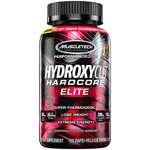 Hydroxycut Hardcore Elite , 100ct, 100mg Coleus Forskohlii, 56.3mg Yohimbe, 200mg Green Coffee, 100mg L-Theanin ,200mg C.canephora Robusta (Packaging May Vary)