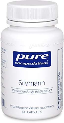 Pure Encapsulations - Silymarin - Hypoallergenic Supplement with Concentrated Milk Thistle Extract for Liver Support* - 120 Capsules