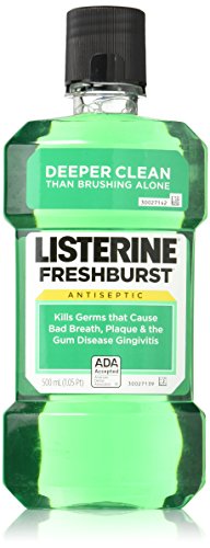 Listerine Antiseptic Mouthwash, Fresh Burst, 500 ml