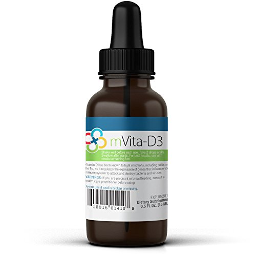 NEW Premium Vitamin D3 with K2 Liquid Drops – Includes Organic Aloe Vera, Goji for Absorption – Supports Immune & Bone Health – 4,833 IU of D3 & 63mcg of K2 MK7 Per Serving