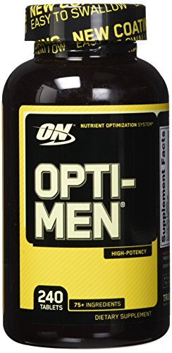 Optimum Nutrition Opti-Men, Mens Daily Multivitamin Supplement with Vitamins C, D, E, B12, 240 Count
