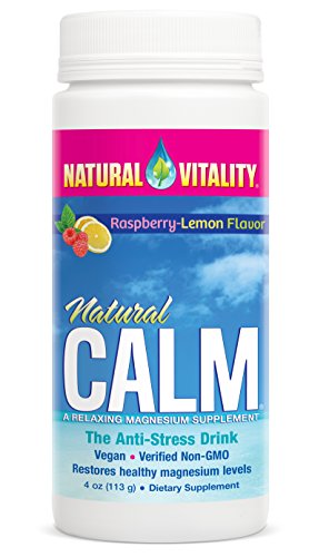 Natural Vitality Natural Calm Magnesium Anti Stress, Organic, Raspberry Lemon, 4oz