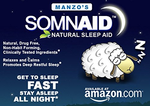 Somnaid Natural Sleep Aid (60 Tablets) Melatonin / 5-Hydroxytryptophan / L-Theanine