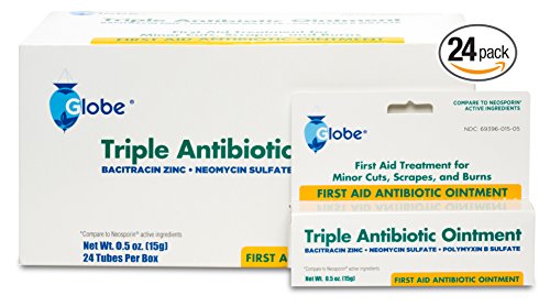 Triple Antibiotic First Aid Ointment (Compare to Neosporin) (24 PACK)