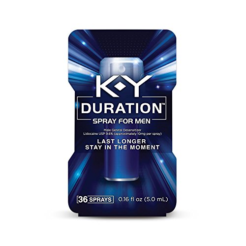 K-Y Duration Spray for Men - Last Longer and Stay in the Moment, 36 sprays / 0.16 fl oz