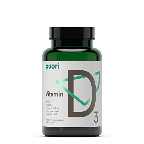 Organic Vitamin D3 Softgels 2500 IU | 120 Non GMO Vitamina D Soft Gel Capsules | Cholecalciferol Complex Caps | Natural Supplement for Women Men Kids