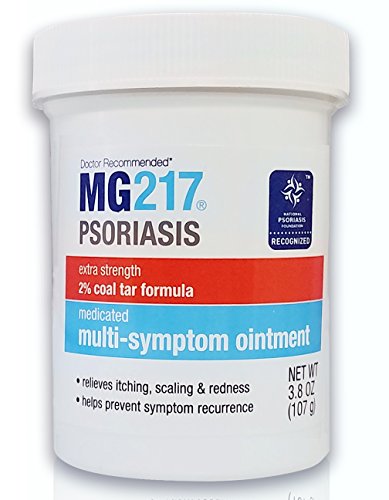 MG217 Psoriasis Treatment, Medicated Conditioning 2% Coal Tar Multi-Symptom Ointment, 3.8 Ounce