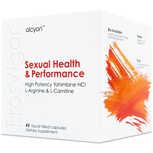 ErosVigor™ - LiquidCap Sexual Enhancement & Performance Supplement for Men & Women | High Potency Yohimbine HCl 5 mg, L-Arginine 250 mg & L-Carnitine 430 mg | Libido Booster & Sex Drive for Couples