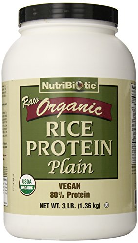 Nutribiotic Organic Rice Protein, Plain, 3 Pound