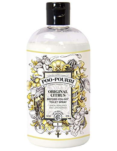 Poo-Pourri Before-You-Go Toilet Spray 16-Ounce Refill Bottle, Original