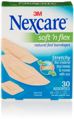 Nexcare Soft 'n Flex Assorted Bandages, Flexes and Conforms to Movement, 30 Count