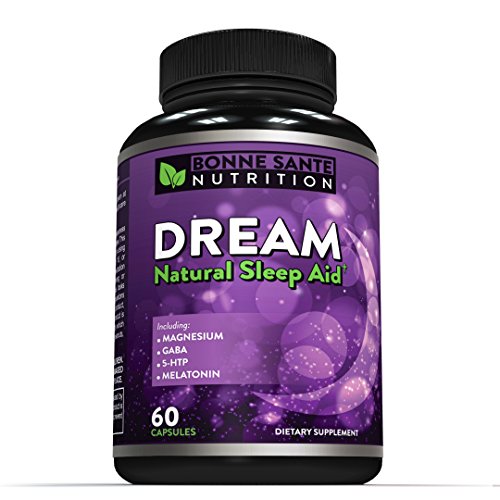 DREAM- Natural Sleep Aid - Includes Magnesium - GABA - 5-HTP - Melatonin, Supports Relaxation, Deep Sleep, and Refreshed Mornings, For Men and Women, All Natural Sleeping Pills, 60 Capsules