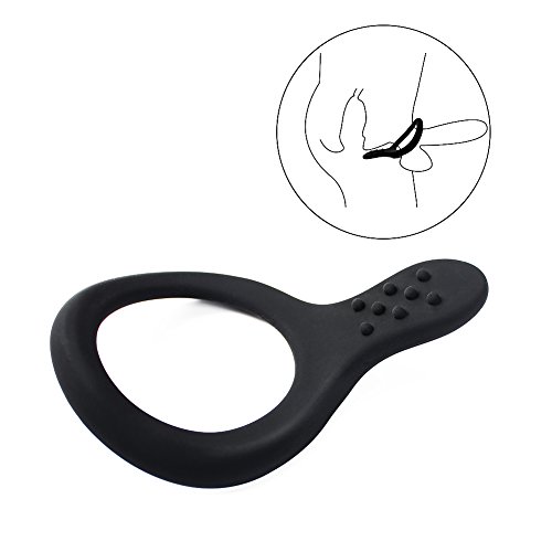 LEVETT Flexible Silicone Cock Rings, Penis Enlarger Stronger and Harder Erection to Prolonging Climax Sex Toys for Men (Flexible size)