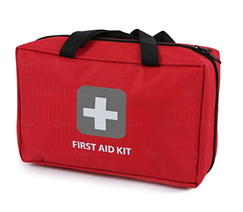 First Aid Kit – 291 Pieces – Bag. Packed with hospital grade medical supplies for emergency and survival situations. Ideal for the Car, Camping, Hiking, Travel, Office, Sports, Pets, Hunting, Home