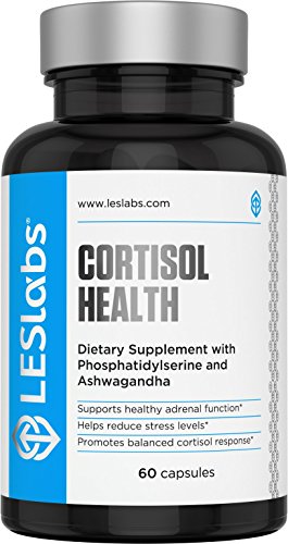 LES Labs Cortisol Health, Natural Supplement for Adrenal Support, Stress Relief & Balanced Cortisol Response, 60 Capsules