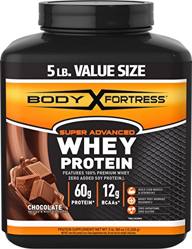 Body Fortress Super Advanced Whey Protein, Chocolate, 5 Pounds