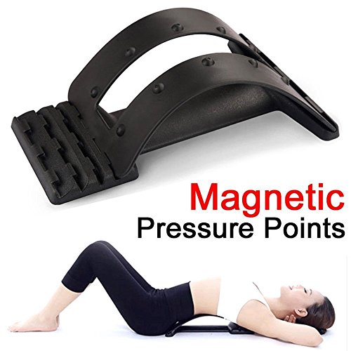 Aptoco Magic Back Support Stretcher Spine Stretcher Lumbar Support Massager, Device For Back Stretching Pain Reliever Spinal Decompression