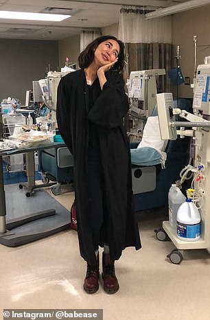For the last three-and-a-half months, Santiago was on dialysis four times a week for five hours a day at the Home Hemodialysis Unit at Toronto General Hospital (pictured)