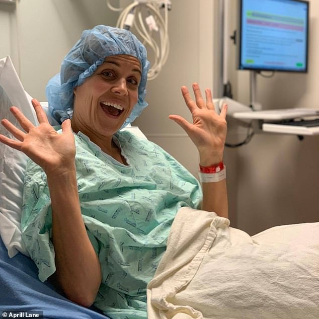 Aprill Lane, 39, donated her uterus so it could be transplanted to a stranger after Aprill endured her own fertility struggle but ended up having five children