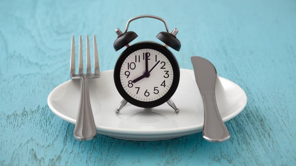 Intermittent fasting and meal planning concept