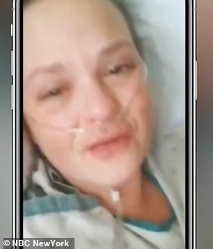 Julia Itzen had to spend two weeks in the hospital for 'vape lung' and kept a video diary of her painful recovery