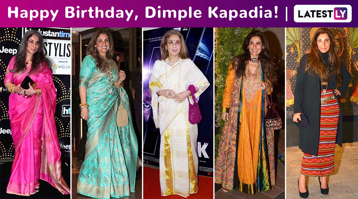 Dimple Kapadia Birthday Special: Here’s How the Fashion Veteran Continues a Subtle but Relevant Perennial Sartorial Elegance!